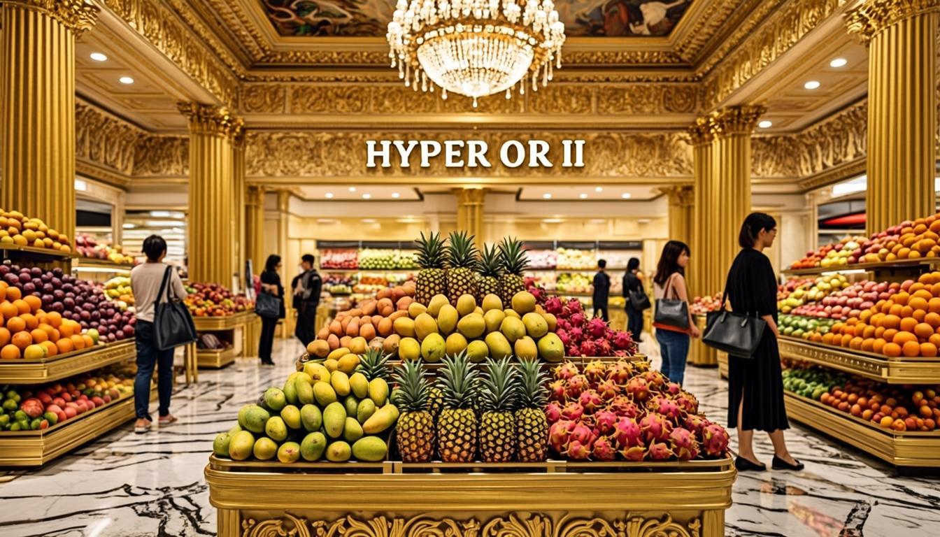 Intérieur luxueux de l'hypermarket HYPER OR II